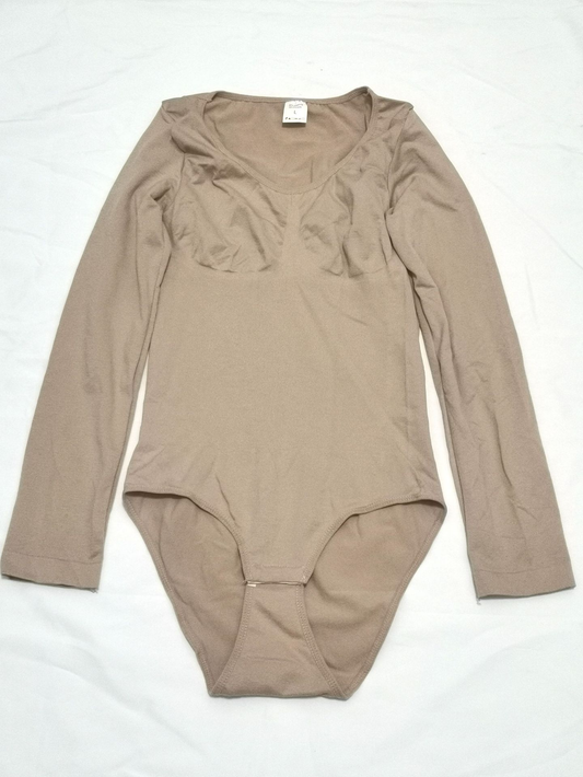 Long-Sleeved Seamless Bodysuit Jumpsuit